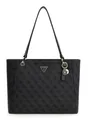 GUESS Noelle II Tote Schultertasche Shopper Coal Logo dunkelgrau schwarz