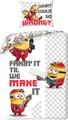 Minions Bettwäsche Set aus Mikrofaser 140 × 200 cm mit 70 × 90 cm Kissenbezug, Mikrofaser, 2 teilig