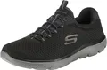Skechers Herren Summits 52811 Turnschuhe, Black Mesh/Charcoal Trim, 43 EU