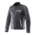 Dainese Leggenda perforiert Lederjacke schwarz 50 Klassisch retro Motorrad