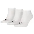Puma Sneaker Socken / Soft Cotton / White / Unisex / 3er Pack / 261080001