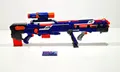 Nerf N-Strike Elite Longshot CS-6 in Blau mit Magazinen und Darts guter Zustand