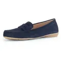 Gabor Mokassin, Slipper, Bequemschuh, Flats mit modischem Zierriegel blau 39 EU (6 UK)