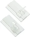 GARDINIA Gardinenstangenhalter Klebehaken Universal, (2-St), Zubehör Vitragestangen/Caféhausstangen
