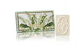 Muguet Rechteckseife, 3 St 125 g, italienische Fiorentino-Seife, Hand mit dekorativer Gravur