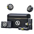 HollylandLark M2 Kabellos Lavalier Mikrofon für iPhone/Kamera/Android/PC – 48 kHz/24-Bit Hi-Fi-Audio, 300 m Reichweite, Rauschunterdrückung, 40 h Laufzeit, YouTube/Vlog/Streaming (2TX + 3RX+Ladecase)