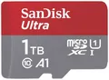 SanDisk microSDXC Ultra 1TB (A1/UHS-I/Cl.10/150MB/s) + Adapter "Mobile" microSDXC-Karte 1 TB A1 Application Performance Class, UHS-Class 1