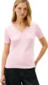 Tommy Hilfiger Damen Slim Cody V-NK SS WW0WW40584 S/S T-Shirt, Pink (Bonita Pink), XXL, Rosa (Bonita Pink), XXL