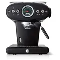 illy X1 Anniversary Maschine für gemahlenen Kaffee und E.S.E.-Pads (schwarz) - Schwarz/Silber