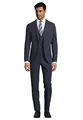 Steffen Klein Herren Anzug - Dreiteiler - Slim Fit - Größe 52 - Business Anzug mit Weste - Elastischer Komfort - Marine