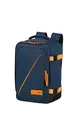 American Tourister Take2Cabin - Ryanair Kabinentasche 25 x 20 x 40 cm, 24 l, 0,50 kg, Handgepäck, Flugzeug-Rucksack S Untersitz, Blau/Orange (Dark Navy/Radiant Orange)