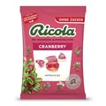 Ricola Cranberry, 75g Beutel Original Schweizer Kräuter-Bonbons mit 13 Alpenkräutern und erfrischend-fruchtiger Cranberry, zuckerfrei, 1 x 75g, vegan
