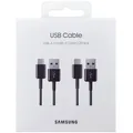 Original Samsung 2PACK USB auf USB-C Ladekabel 1,5m EP-DG930 in Schwarz OVP