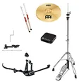 Meinl Cajon Drumkit Add On Package (ultimatives Zubehör Bundle bestehend aus 13" HiHat, HiHat-Maschine, Paar Nylon Brush, Cajon Double Bass Pedal, Cajon Snare Tap, Percussion Clamp- & Z-Shaped Rod)