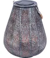 Solar-Laterne Scala Ø 20 cm Höhe 25 cm Metall/Kunststoff grau/silber, Dehner