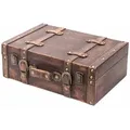 Vko103 Holzkoffer Im Vintage-design, Klassik, 38 X 26 X 13 Cm - Hmf