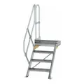 MUNK Aluminium-Treppe Plattform 45° 4 Stufen