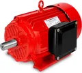 EBERTH Elektromotor 400V mit 3 kW Leistung, Drehstrommotor aus Aluminium, 3-Phasen, Drehzahl 2880 U/min., Stromstärke 6,4 A, Leistungsfaktor 0,95