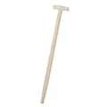 Rekord Spatenstiel aus Eschenholz mit T-Form, Gesamtlänge 76 cm, unlackiert, Ersatzstiel, Gerätestiel, Holzstiel