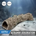 ZooPaul Keramik Deko Dekoration Aquarium Terrarium Baumstamm Baum Höhle Versteck