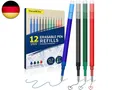 12x Radierbare Ersatzminen, 0.7mm Gelschreibermine Kompatibel mit Pilot FriXion