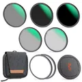 K&F Concept Magnetisches Kit CPL / ND8 / ND64 / ND1000 / 1/8 Black Mist 72mm