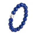 GD GOOD.designs Anti Stress Ring aus Lapislazuli Naturstein Perlen für Damen | Elastische Anxiety Rings | Fidget Ringe | Ringgröße 52-60