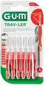 Gum Trav-Ler 1314 Cep Interdent Travel 0,8 Zylinder Bürsten, 6-Stück