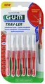 3x GUM TRAV-LER Interdentalbürsten 0,8mm rot - 3x 6 Stück Zahnzwischenraumbürste