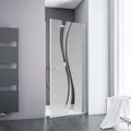 Schulte ExpressPlus 72H Alexa Style 2.0 Drehtür in Nische Liane Alu-Natur 90 cm / 192 cm inkl. fixil-Glassiegel - EP321006 01 970 24