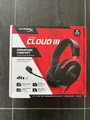 HyperX Cloud III  – Kabelgebundenes Gaming-Headset – Schwarz/Rot –