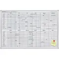 Franken Wandmontage Jaarplanner JK710 Wit, Zilver 90 x 60 cm