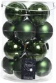 Christbaumkugeln Weihnachtskugeln Glas Ø 8 cm 16 Stück grün
