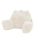 Icon Teddybär Rückenlehne Lesekissen, Creme, Lesekissen Flauschig mit Sitzsack Füllung, Rückenstütze mit Tragegriff