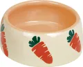 Nobby Keramik Futtertrog CARROT beige orange Ø 12cm 250 ml Größe M
