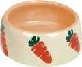 Nobby Keramik Futtertrog CARROT beige orange Ø 12cm 250 ml Größe M  Futtertrog