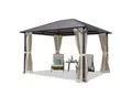 TOOLPORT Gartenpavillon Moonlight Superior, inkl. 4 Seitenteile 3x3.65 m Cream