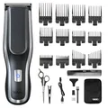 WAHL Self Clip 360 Clipper Kit, Haarschneidemaschine, kabellos, schwarz, 10 Aufsteckkämme, USB-Aufladung, langlebiger Akku, zur Heimanwendung, abwaschbarer Schneidsatz, guter Grip, sehr leicht