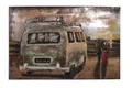 3D Metallbild Bulli mit Pärchen 120 x 80 cm, Stahlblech