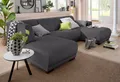 Home affaire Wohnlandschaft Langeland U-Form, incl. 2 Zierkissen, Recamiere wahlweise links oder rechts