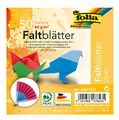 folia 499/1010 - Faltblätter Duocolor, 10 x 10 cm, 80 g/qm, 50 Blatt sortiert in 10 farblich aufeinander abgestimmten Vorder- und Rückseiten - ideal für wunderschöne Faltfiguren und -formen