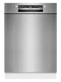 Bosch SMU2HTS08E Serie 2, Unterbau-Geschirrspüler, 60 cm, Smart Start, Hygienelevel für Eco 50 °C und Intensiv 70 °C, AquaStop, Programm Download, Silence on demand, Home Connect, Gebürsteter Stahl