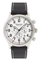 Gigandet Chronograph Armbanduhr, Herrenuhr, Fliegeruhr, 46mm, DESTINATION G15-002, Mineralglas, Datumsanzeige, Lederband, 10bar/100m wasserdicht