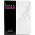 bellana Spannbettlaken Bellana premiumstretch, Jersey, Gummizug: rundum, (1 Stück), 165g/m2, 95% gekämmte Mako Baumwolle, 5% Elasthan weiß 180-200 cm x 200-220 cm
