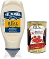 Hellmann's Maionese,Mayonnaise in Top-Down-Verpackung,430ml + Italian Gourmet Polpa di Pomodoro 400g Dose