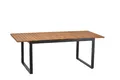 Merxx Gartentisch Naxos graphit 150 (200) x 90 cm, ausziehbar - Aluminium/Akazie