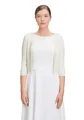 Vera Mont Damen Strickbolero Langarm M, Rohweiß