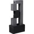 DOBAR Gartenbrunnen, mit 4 Becken, BxHxL: 21,5 x 90,5 x 40,5 cm, Polyresin - grau