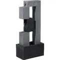 Dobar Design-Gartenbrunnen XL Kaskade inkl. Pumpe und LED mit 3 Stufen