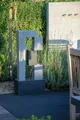 Gartenbrunnen 3-Stufig Springbrunnen Wasserfall Zierbrunnen LED Wasserspiel